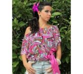 blusa laço de cetim